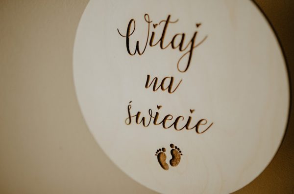 Tabliczka witaj na świecie