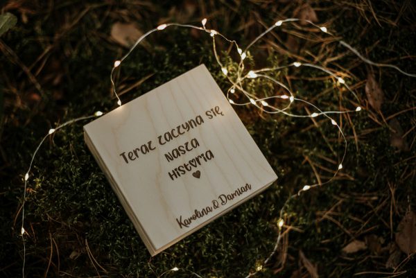 Pudełko na obrączki Teraz zaczyna się nasza historia