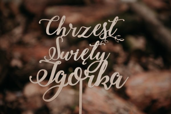 Topper na chrzest święty