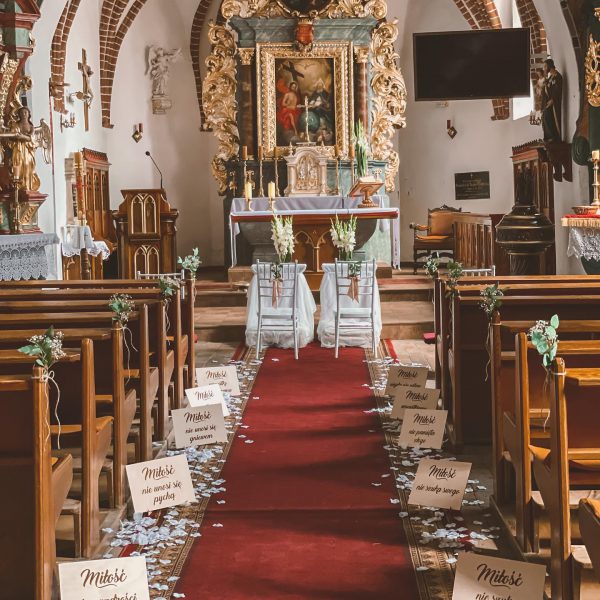 Tabliczki Hymn o miłości ZESTAW (jasne drewno)