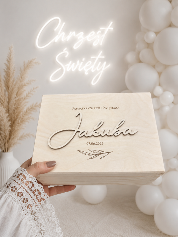 Box na chrzest wypełnieniem XL