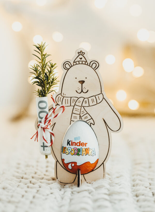 Misiu na kinder jajo i pieniądze